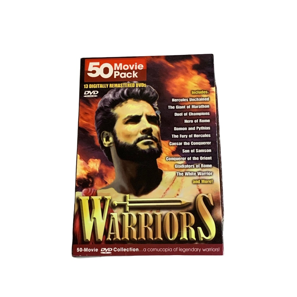 Warriors 50 Movie Pack 13 DVD Collection Mill Creek Entertainment Steve Reeves